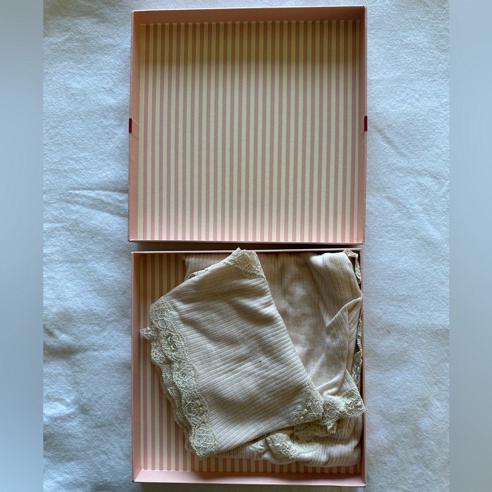 NWT Rare Vintage 2008 Cami & Panty Set Angora Lyocell Nylon Blend Luxe Lounge